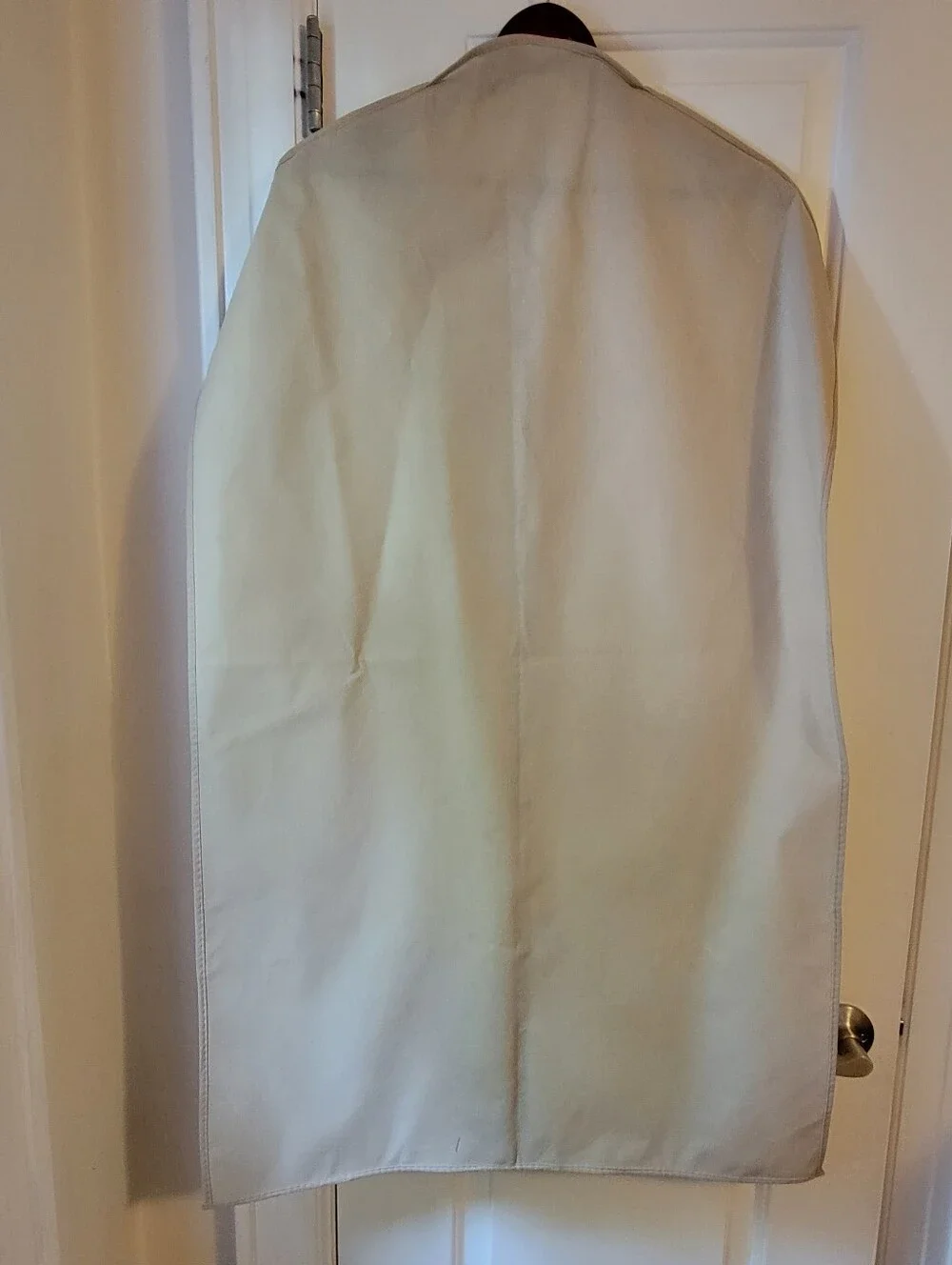 Tan Garment Bag, Coat, Jacket, Dress, Travel Clothing Storage Bag